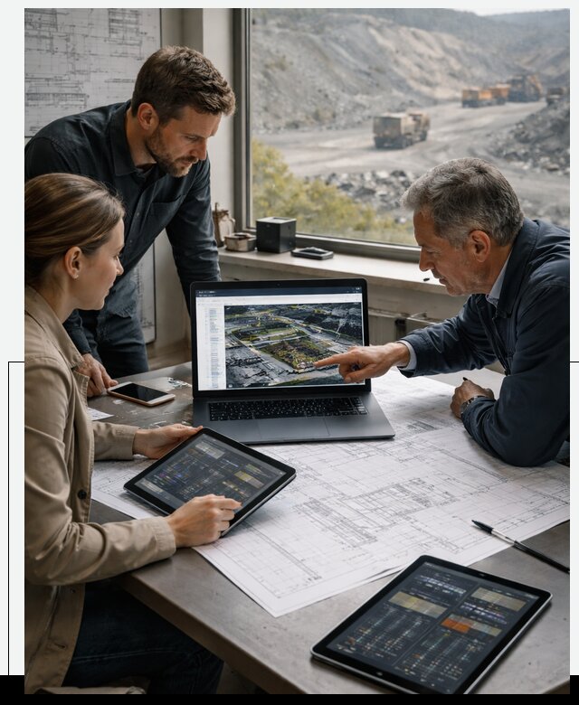 Разработка и внедрение систем для горнодобычи в Кузнецке