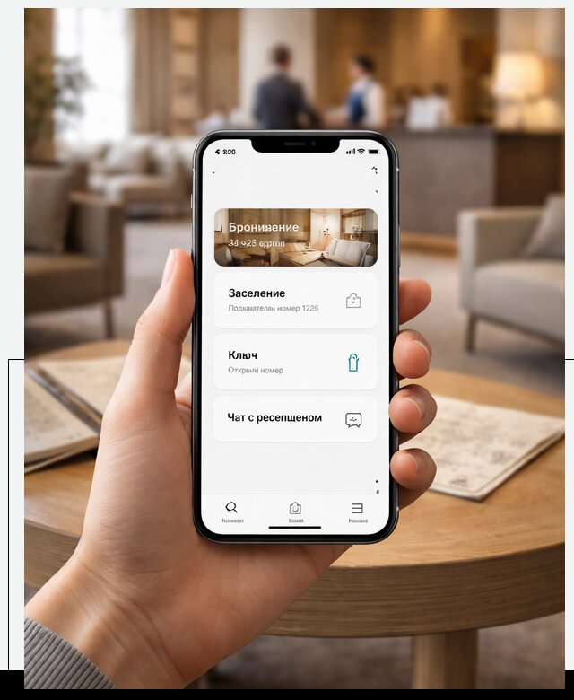 Мобильное приложение для гостей отеля в Кузнецке, управление сервисом